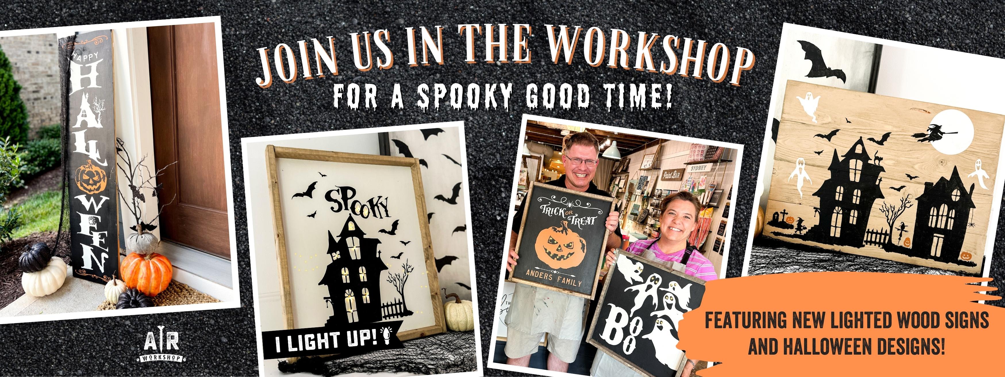 Specialty Halloween {Spooky} Light Up Signs 12 Bones South