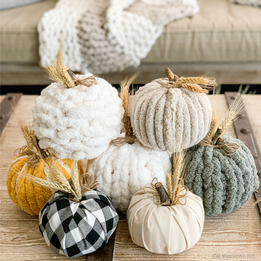 FALL CHUNKY KNIT PUMPKINS!