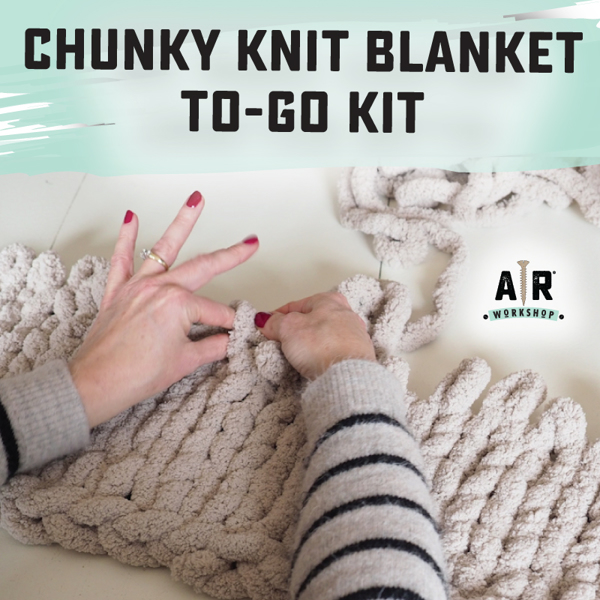 Chunky Yarn Blanket: December - Studio Vino Paint & Sip