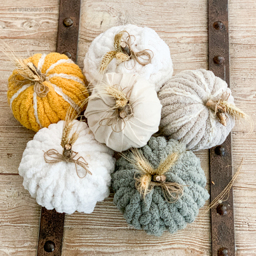 Chunky Knit Pumpkins Workshop at AR Workshop Torrance